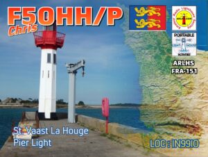 St Vaast la Hougue Pier Light