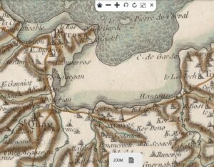 Anse de Perros-Guirec carte Cassini BNF