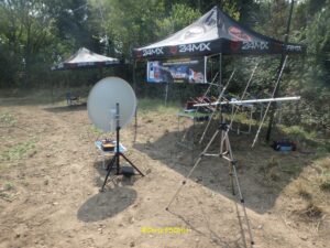 Parabole et antenne Arrows VHF/UHF croisées