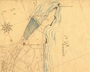 Plan de situation du moulin à marées de Coatmer